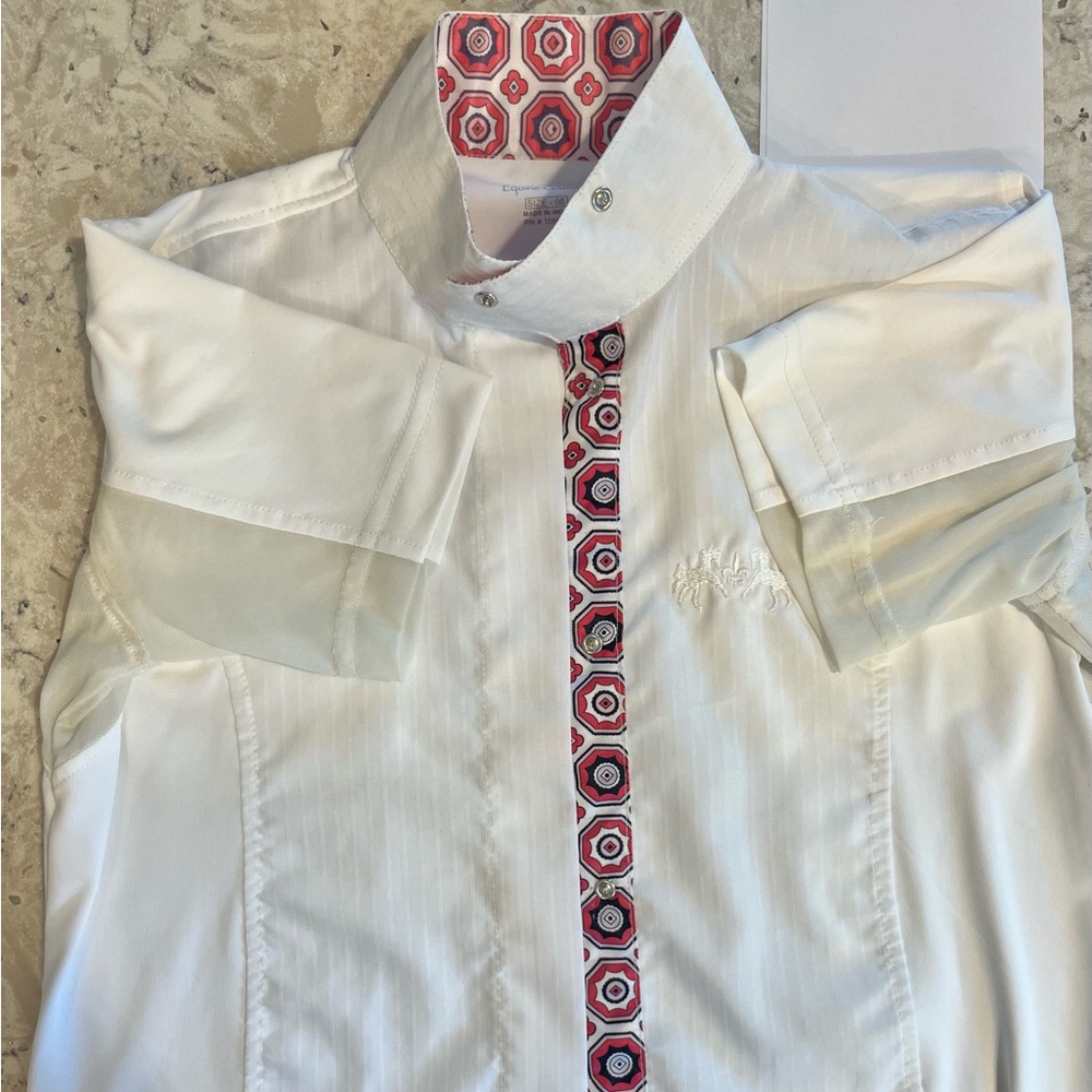 Equine Couture girls short sleeved schooling/show shirt